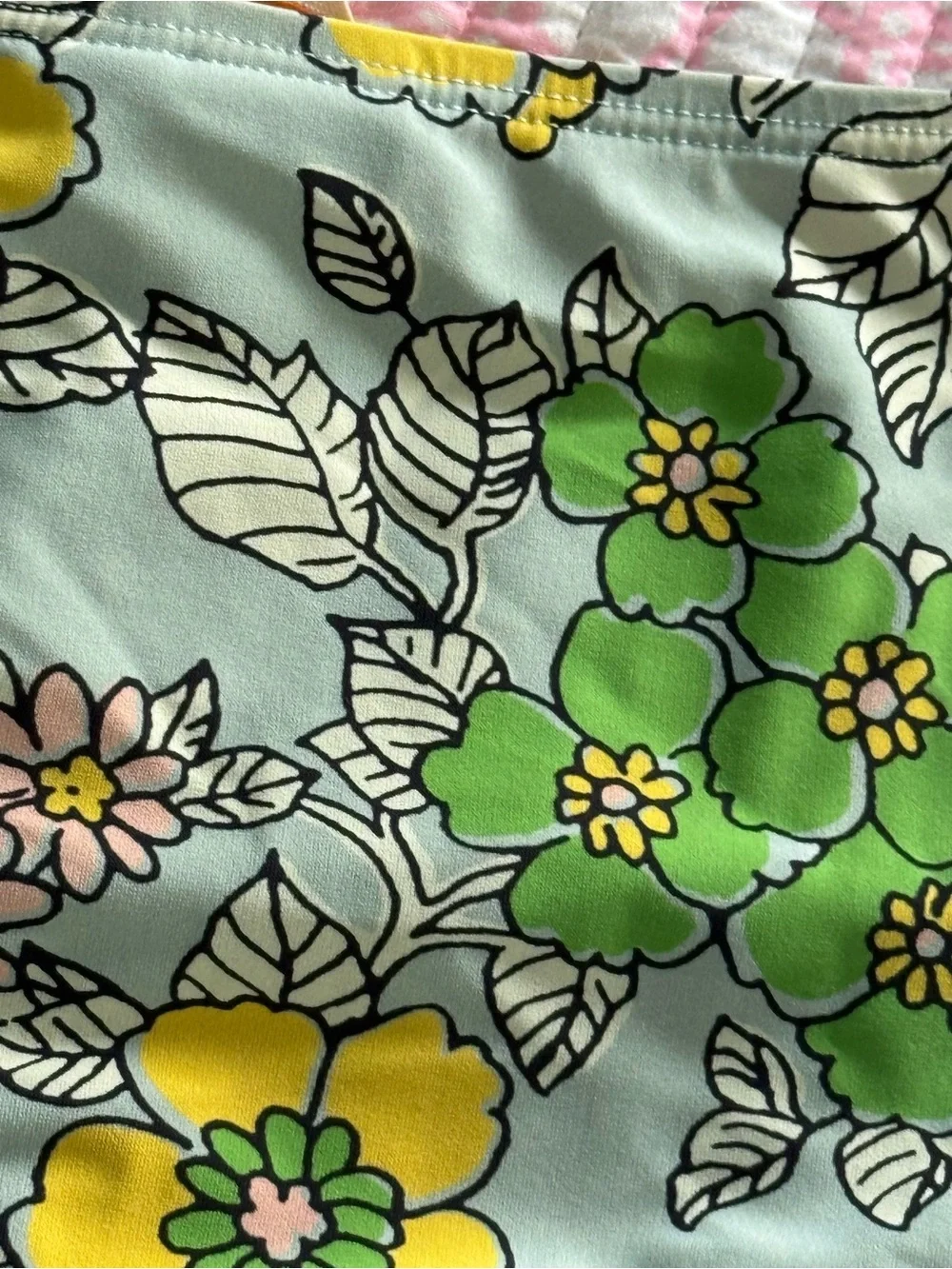 Tory Burch Floral Bikini Set in Mint Green and Lime